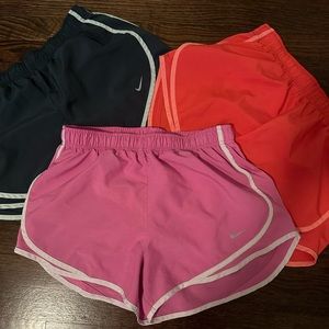 3 Pairs of Women’s Medium Nike Dri-Fit Athletic Shorts